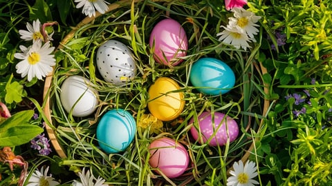 Easter egg basket - Image by ajie kuncoro